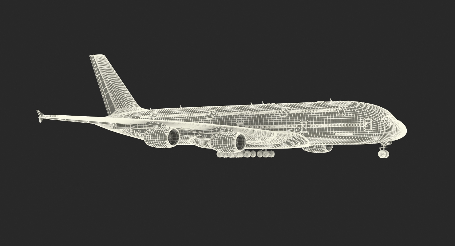 Airbus A380 1000 Air France 3D